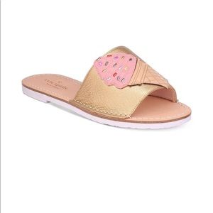 Kate Spade leather slides
